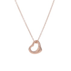 ティファニー オープンハート ネックレス 11mm ゴールド K18ピンクゴールド PG レディース ジュエリー 【中古】【jewelry】