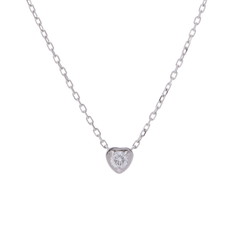 カルティエ ディアマンレジェハートネックレス シルバー K18ホワイトゴールド WG レディース ジュエリー 【中古】【jewelry】