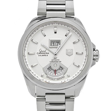 タグ ホイヤー グランド カレラGMT キャリバー8 WAV5112.BA0901 シルバー メンズ 時計 【中古】【wristwatch】