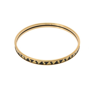 エルメス カルトアジュエ ブラック/ゴールド金具 エナメル ユニセックス ジュエリー 【未使用】【jewelry】