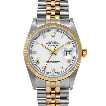 ロレックス デイトジャスト 16233 ホワイト メンズ 時計 【中古】【wristwatch】