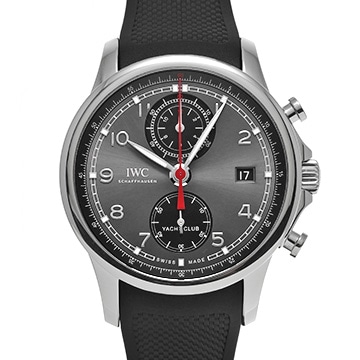 IWC ポルトギーゼ ヨットクラブ クロノグラフ IW390503 スレートグレー/ブラック メンズ 時計 【中古】【wristwatch】
