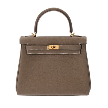 エルメス ケリー 25 内縫い 2WAY エトゥープ トゴ レディース バッグ 【新品】【bag】