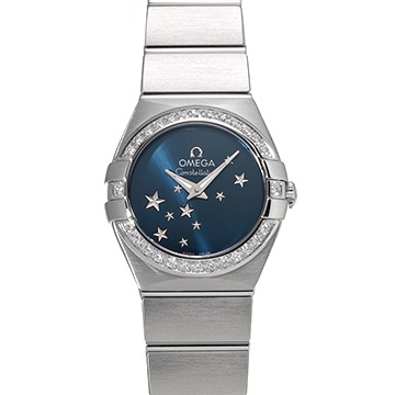 オメガ コンステレーション クォーツ 123.15.24.60.03.001 ブルー レディース 時計 【新品】【wristwatch】