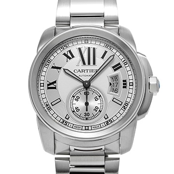 カルティエ カリブル ドゥ カルティエ W7100015 シルバー メンズ 時計 【中古】【wristwatch】