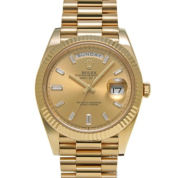 ロレックス デイデイト 40 228238A シャンパン/ダイヤモンド メンズ 時計 【中古】【wristwatch】