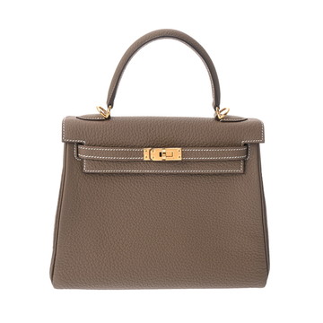 エルメス ケリー 25 内縫い 2WAY エトゥープ トゴ レディース バッグ 【新品】【bag】