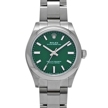 ロレックス オイスターパーペチュアル 31 277200 グリーン ユニセックス 時計 【中古】【wristwatch】