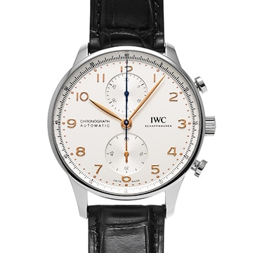 IWC ポルトギーゼ クロノグラフ IW371604 シルバー メンズ 時計 【中古】【wristwatch】