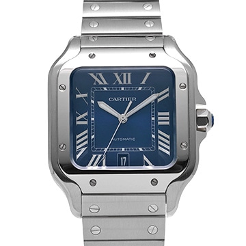 カルティエ サントス ドゥ カルティエ LM WSSA0030 ブルー・グラデーション メンズ 時計 【中古】【wristwatch】
