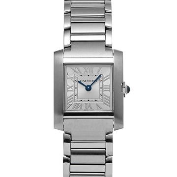 カルティエ タンクフランセーズ SM　 WSTA0065 シルバー レディース 時計 【中古】【wristwatch】