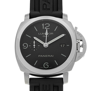 パネライ ルミノール 1950 3デイズ GMT オートマティック PAM00320 ブラック メンズ 時計 【中古】【wristwatch】