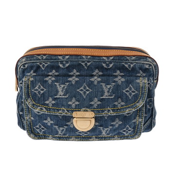 ルイ ヴィトン モノグラムデニム バムバッグ ブルー M95347 デニム レディース 【中古】【bag】