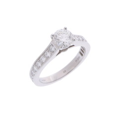 カルティエ 1895ソリテール リング #49 シルバー Pt950プラチナ レディース ジュエリー 【中古】【jewelry】