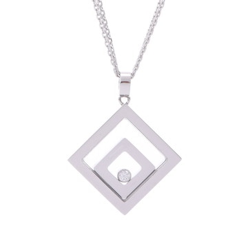 ショパール ハッピースプリット ネックレス  シルバー K18ホワイトゴールド WG レディース ジュエリー 【中古】【jewelry】