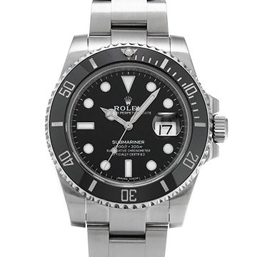 ロレックス サブマリーナ デイト 116610LN ブラック メンズ 時計 【中古】【wristwatch】