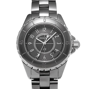 シャネル J12 クロマティック 33MM H2978 グレー レディース 時計 【中古】【wristwatch】