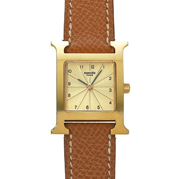 エルメス Hウォッチ HH1.201.460/UGO シャンパン レディース 時計 【中古】【wristwatch】