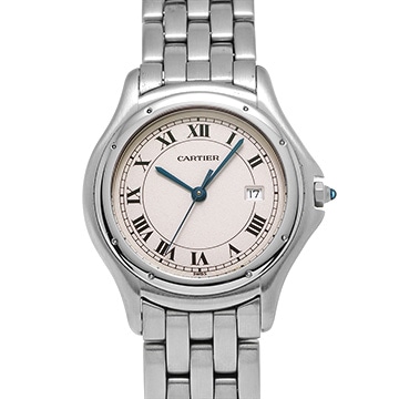 カルティエ パンテール クーガー LM W35002F5 アイボリー ユニセックス 時計 【中古】【wristwatch】