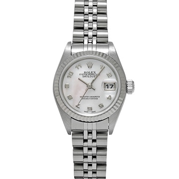 ロレックス デイトジャスト 79174NR ホワイトシェル レディース 時計 【中古】【wristwatch】