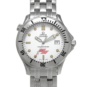 オメガ シーマスター リレハンメルオリンピック 2832.21.53 ホワイト メンズ 時計 【中古】【wristwatch】