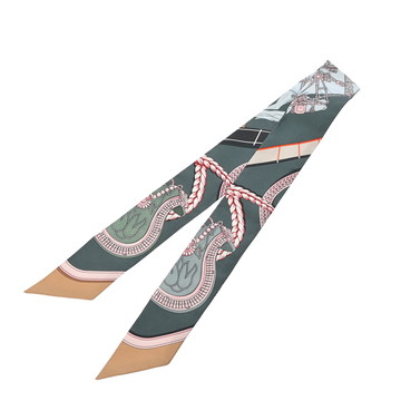 エルメス ツイリー GRAND APPARAT グリーン 061364S シルク100％ レディース 【新品】【other】