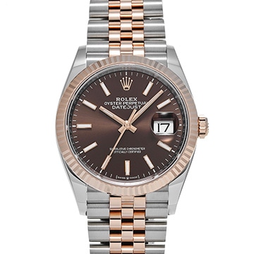 ロレックス デイトジャスト 36 126231 チョコレートブラウン メンズ 時計 【新品】【wristwatch】