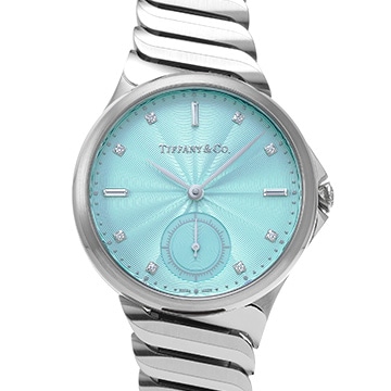 ティファニー メトロ 3ハンド 34mm 60874980 アイスブルー/ダイヤモンド レディース 時計 【中古】【wristwatch】