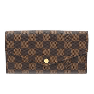 ルイ ヴィトン ダミエ ポルトフォイユ サラ ブラウン N63209 ダミエキャンバス レディース 財布 【中古】【purse】