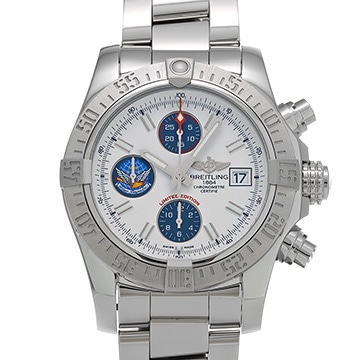 ブライトリング アベンジャー II ブルーインパルス A133811A/A811 ホワイト/ブルー メンズ 時計 【中古】【wristwatch】