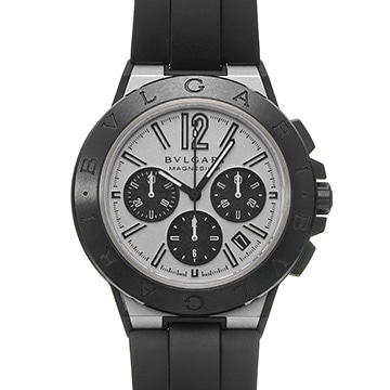 ブルガリ ディアゴノ マグネシウム クロノグラフ DG42SMCCH シルバー メンズ 時計 【中古】【wristwatch】
