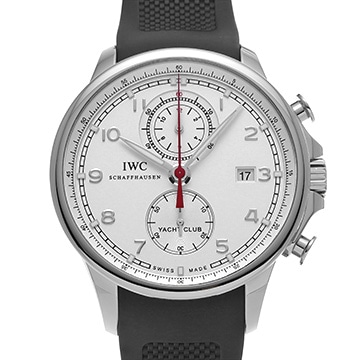 IWC ポルトギーゼ ヨットクラブ クロノグラフ IW390211 シルバー メンズ 時計 【中古】【wristwatch】