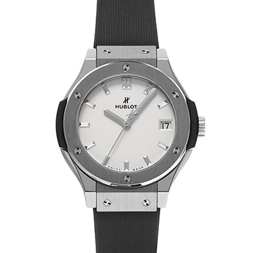 ウブロ クラシックフュージョン チタニウム オパリン 581.NX.2611.RX オパリン レディース 時計 【中古】【wristwatch】