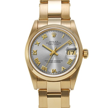 ロレックス デイトジャスト 68248 グレー レディース 時計 【中古】【wristwatch】