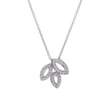 ハリー ウィンストン リリークラスターネックレス ミニ シルバー Pt950プラチナ レディース ジュエリー 【中古】【jewelry】