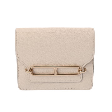 エルメス ロウリス スリムウォレット ナタ シェーブル レディース 財布 【中古】【purse】
