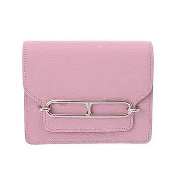 エルメス ロウリス スリムウォレット モーヴシルベストル シェーブル レディース 財布 【中古】【purse】