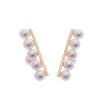 タサキ バランスプラスピアス ゴールド K18イエローゴールド YG/パール レディース ジュエリー 【中古】【jewelry】