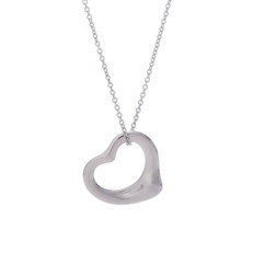 ティファニー オープンハートネックレス　 シルバー Pt950プラチナ レディース ジュエリー 【中古】【jewelry】
