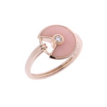 カルティエ アミュレットリング #50 ゴールド K18ピンクゴールド PG レディース ジュエリー 【中古】【jewelry】