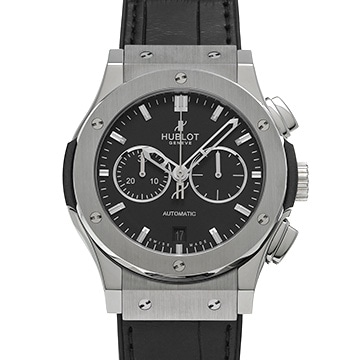 ウブロ クラシックフュージョン クロノグラフ チタニウム 541.NX.1170.LR マットブラック メンズ 時計 【中古】【wristwatch】