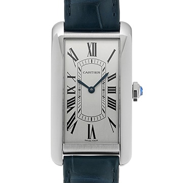 カルティエ タンク アメリカン  LM WSTA0083 シルバー メンズ 時計 【中古】【wristwatch】