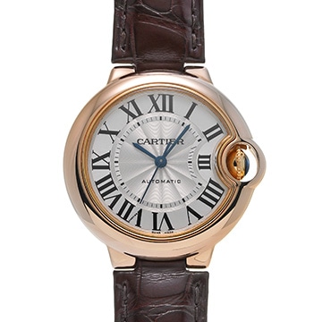 カルティエ バロン ブルー ドゥ カルティエ 33mm W6920097 シルバー レディース 時計 【中古】【wristwatch】