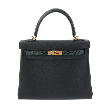 エルメス ケリー 25 内縫い タッチ ヴェールルソー トゴ/リザード レディース バッグ 【未使用】【bag】