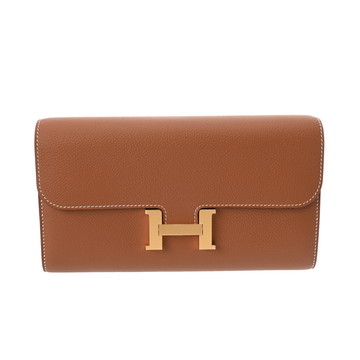 エルメス コンスタンスロング トゥーゴー ゴールド エバーカラー ユニセックス 財布 【未使用】【purse】