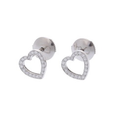 ティファニー メトロハート ピアス シルバー Pt950プラチナ レディース ジュエリー 【中古】【jewelry】