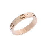 グッチ アイコンリング  ゴールド K18イエローゴールド YG レディース ジュエリー 【中古】【jewelry】