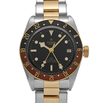 チューダー / チュードル ヘリテージ ブラックベイ GMT S&G 79833MN ブラック メンズ 時計 【中古】【wristwatch】