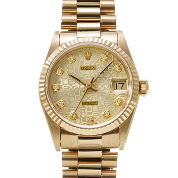 ロレックス デイトジャスト 31 68278G シャンパンコンピュータ/ダイヤモンド ユニセックス 時計 【中古】【wristwatch】