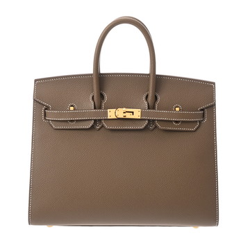 エルメス バーキン 25 セリエ エトゥープ ヴォーエプソン レディース バッグ 【中古】【bag】